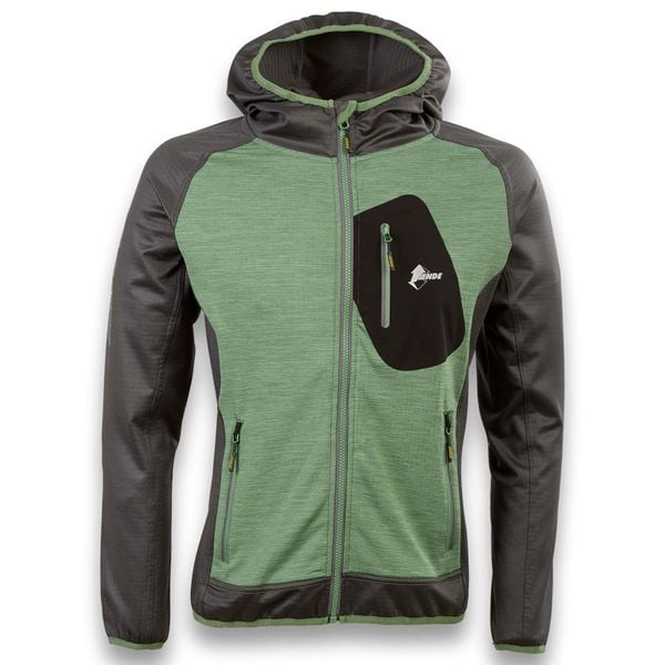 Bluza Ande Bregaglia Dorośli. Zielone bluzy bez kaptura męskie Ande, bez wzorów, z elastanu, sportowe, bez kołnierzyka, bez ramiączek. Za 347.99 zł.