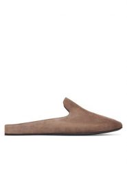 Max Mara Klapki Tessile 2624526051 Brązowy. Brązowe klapki damskie Max Mara, bez wzorów, ze skóry, bez obcasa. Za 2,109.00 zł.