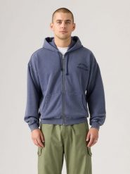 Levi's Bluza "Two Horse" w kolorze granatowym rozmiar: L. Niebieskie bluzy z kapturem męskie Levi's, l, z bawełny. Za 155.15 zł.