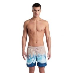 Spodenki szorty męskie Arena Beach Boxer. Brązowe kąpielówki męskie Arena, m, bez wzorów, do pływania. Za 129.99 zł.