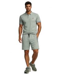 Geographical Norway Bermudy dresowe "Poliar" w kolorze khaki rozmiar: S. Brązowe szorty męskie Geographical Norway, bez wzorów, z dresówki. Za 104.95 zł.
