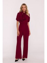 Stylove Kombinezon w kolorze bordowym rozmiar: L. Czerwone kombinezony damskie Stylove, l, bez wzorów, bez kołnierzyka, bez ramiączek. Za 219.26 zł.