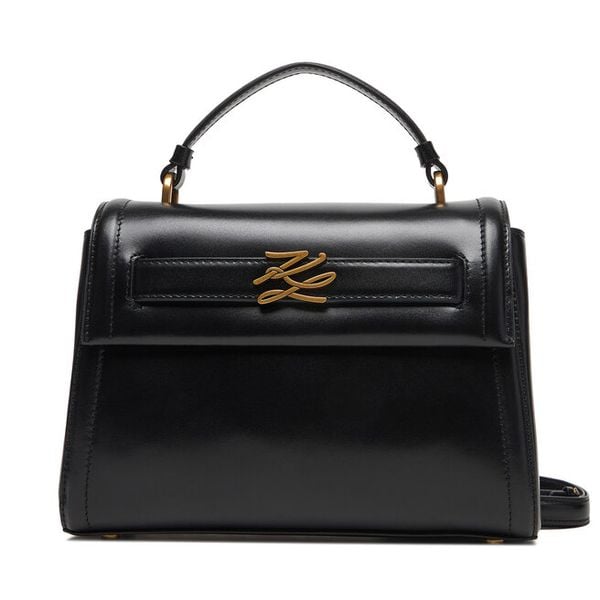 Torebka KARL LAGERFELD. Czarne torebki klasyczne damskie Karl Lagerfeld, bez wzorów, bez dodatków. Za 1,299.00 zł.