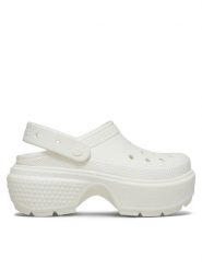 Crocs Klapki Stomp Clog 209348 Beżowy. Brązowe klapki damskie Crocs, bez wzorów, z tworzywa sztucznego, bez obcasa. Za 209.99 zł.