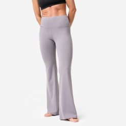 Legginsy do jogi i pilatesu damskie Kimjaly flare. Fioletowe legginsy damskie KIMJALY, l, bez wzorów, z elastanu. Za 119.99 zł.