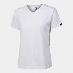 Koszulka gimanstyczna damska Joma Desert z krótkim rękawem. Białe topy sportowe damskie Joma, xl, bez wzorów, z bawełny, bez ramiączek. Za 90.00 zł.