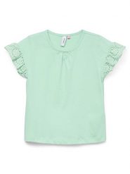 Vero Moda Girl Koszulka "Panna Charly" w kolorze jasnozielonym rozmiar: 146/152. Zielone koszulki dziewczęce Vero Moda Girl, bez wzorów, z bawełny, bez ramiączek. Za 61.31 zł.