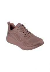 Buty sportowe Sneakersy damskie, Bobs Squad Chaos - Face Off. Brązowe buty sportowe na co dzień damskie Skechers, bez wzorów, z materiału, trekkingowe. Za 259.99 zł.