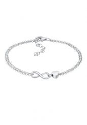 Elli Damskie serce nieskończoność miłości serce ze srebra 925 Sterling Silver Bransoletki 1 ct. Szare bransoletki damskie Elli, srebrne. Za 223.99 zł.