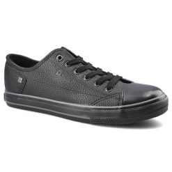 Czarne Trampki Big Star Męskie Stylowe Obuwie. Czarne trampki i tenisówki męskie Big Star, bez wzorów, z materiału, bez zapięcia. Za 95.00 zł.