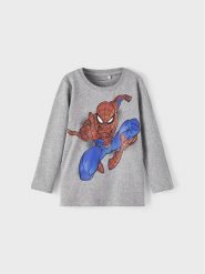 NAME IT Bluzka SPIDER-MAN 13210754 Szary Regular Fit. Szare t-shirty chłopięce Name it, bez wzorów, z bawełny, bez ramiączek. Za 169.99 zł.
