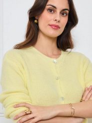 CXL by Christian Lacroix Kardigan w kolorze żółtym rozmiar: onesize. Żółte kardigany damskie CXL by Christian Lacroix, bez wzorów. Za 173.99 zł.