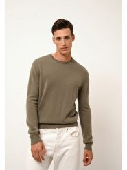 Just Cashmere Kaszmirowy sweter "Howard" w kolorze khaki rozmiar: S. Brązowe swetry męskie Just Cashmere, s, bez wzorów, z kaszmiru, bez kołnierzyka. Za 413.99 zł.