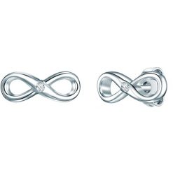 Lulu & Jane Infinity Srebro wysokiej pr óby Brylant Kolczyki 1 ct Damski. Białe kolczyki damskie Lulu & Jane, z brylantem, srebrne, na sztyftcie. Za 365.49 zł.