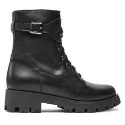 Trapery TWINSET. Czarne trapery damskie Twinset, bez obcasa. Za 519.99 zł.
