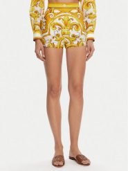 Dolce&Gabbana Szorty materiałowe FTBVIT FI5JV Żółty Regular Fit. Żółte szorty damskie Dolce&Gabbana, bez wzorów, z bawełny. Za 2,999.00 zł.