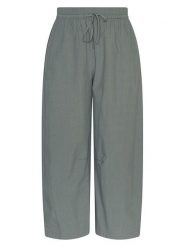 MOSS COPENHAGEN Spodnie w kolorze zielonym rozmiar: S/M. Zielone spodnie materiałowe damskie MOSS COPENHAGEN, bez wzorów, z materiału. Za 169.95 zł.