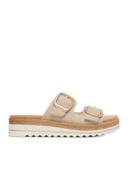 Remonte Klapki CEO-D0Q66-62 Beżowy jasny. Brązowe klapki damskie Remonte, bez wzorów, ze skóry, bez obcasa. Za 369.99 zł.