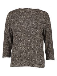 Gerry Weber Koszulka w kolorze beżowo-czarnym rozmiar: 40. Brązowe bluzki damskie Gerry Weber, bez wzorów, bez kołnierzyka. Za 114.17 zł.