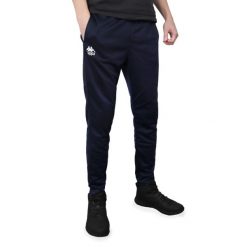 Spodnie męskie dresowe Kappa MEN TRAINING. Niebieskie spodnie dresowe męskie Kappa, z dresówki. Za 119.00 zł.