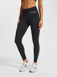 Damskie legginsy Hummel. Czarne legginsy damskie HUMMEL, s, bez wzorów, z poliesteru. Za 201.05 zł.