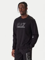 EA7 Emporio Armani Bluza 7M001312 AF13512 UC001 Czarny Regular Fit. Czarne bluzy bez kaptura męskie EA7 Emporio Armani, m, z bawełny. Za 449.99 zł.