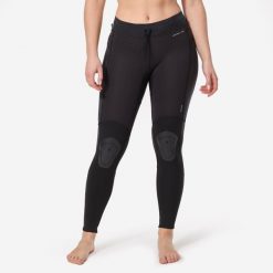Legginsy UV surfingowe damskie Olaian 900 z neoprenu. Czarne legginsy damskie OLAIAN, l, bez wzorów, z neoprenu. Za 119.99 zł.
