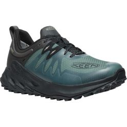 KEEN Zionic WP męskie wodoodporne buty trekkingowe — Dark Forest/Black. Czarne buty trekkingowe męskie Keen, bez zapięcia. Za 581.99 zł.