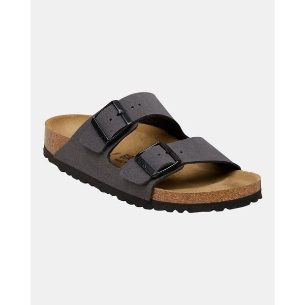 Sandały Birkenstock Arizona Birkibuc Dorosłych. Szare sandały męskie Birkenstock, z materiału, bez zapięcia. Za 422.96 zł.
