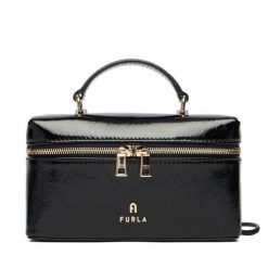 Torebka Furla. Czarne torebki klasyczne damskie Furla, bez wzorów, bez dodatków. Za 1,039.00 zł.