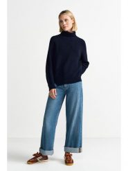 Rich & Royal Golf w kolorze granatowym rozmiar: S. Niebieskie golfy damskie Rich & Royal, s, bez wzorów, z wełny, bez ramiączek. Za 252.71 zł.