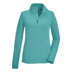 Bluza damska Killtec KSW 101 WMN FLC SHRT. Niebieskie bluzy bez kaptura damskie KILLTEC. W wyprzedaży za 89.99 zł.