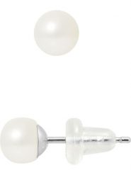 Pearline Kolczyki-wkrętki z perłami w kolorze białym rozmiar: onesize. Białe kolczyki damskie Pearline, z perłą, złote. Za 173.99 zł.