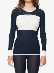 Bluza termoaktywna damska Devold Wool Mesh 190 Shirt. Niebieskie bluzy bez kaptura damskie Devold, l, z materiału. Za 467.49 zł.