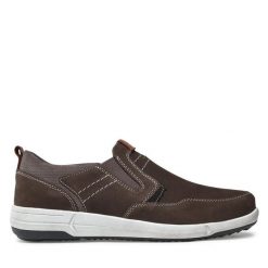 Półbuty Josef Seibel. Brązowe półbuty męskie Josef Seibel, bez zapięcia. Za 259.99 zł.