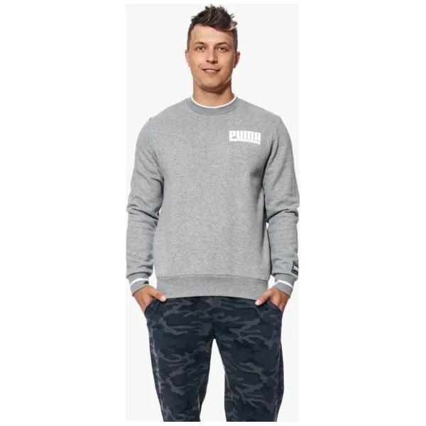 Puma Bluza Style Athletics , szary, rozmiar M. Szare bluzy bez kaptura męskie Puma, m, z bawełny. W wyprzedaży za 189.99 zł.
