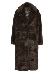 Herrlicher Płaszcz pluszowy w kolorze ciemnobrązowym rozmiar: XL. Brązowe płaszcze damskie Herrlicher, xl, bez wzorów. Za 422.05 zł.