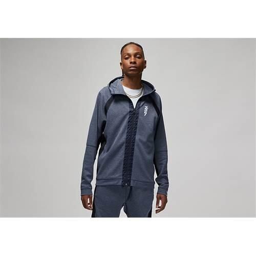 Bluza sportowa męska Nike Air Jordan Zion Fleece. Szare bluzy sportowe męskie Nike, bez wzorów, z bawełny, sportowe, bez kołnierzyka, bez ramiączek. Za 765.00 zł.