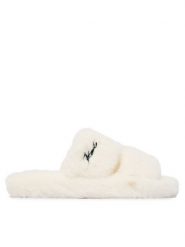 KARL LAGERFELD Kapcie Hypns KL80674 Kremowy. Białe kapcie damskie Karl Lagerfeld, z materiału. Za 439.99 zł.