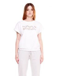 Bluza na co dzień na siłownię. Białe bluzy z nadrukiem damskie LEONE 1947 APPAREL, s. Za 84.16 zł.