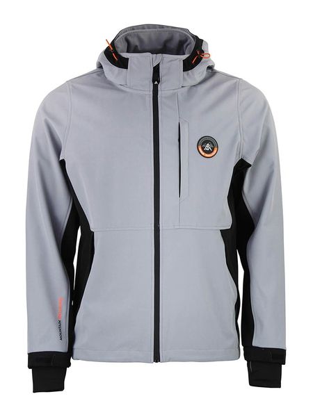 Peak Mountain Kurtka softshellowa "Cafe" w kolorze szarym rozmiar: M. Szare kurtki outdoor męskie Peak Mountain, m, bez wzorów, bez kaptura. Za 211.31 zł.