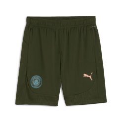 Szorty Manchester City 2024/25. Zielone szorty męskie Puma, bez wzorów, sportowe. Za 192.75 zł.