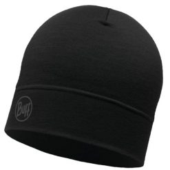 Czapka dla dorosłych Buff Merino Lightweight Beanie. Czarne czapki zimowe damskie Buff, z wełny. Za 109.99 zł.