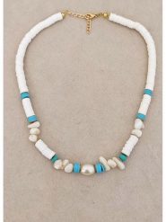 Nakkash Pozłacany naszyjnik - dł. 40 cm rozmiar: onesize. Białe naszyjniki damskie Nakkash, pozłacane. Za 21.99 zł.