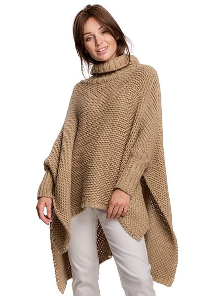 Be Wear Golf w kolorze jasnobrązowym rozmiar: onesize. Brązowe golfy damskie Be Wear, bez wzorów, bez ramiączek. Za 126.15 zł.