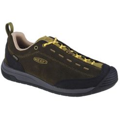 Buty sportowe Sneakersy męskie, Keen Jasper II WP. Zielone buty sportowe na co dzień męskie Keen, z nubiku, bez zapięcia, trekkingowe. Za 526.25 zł.