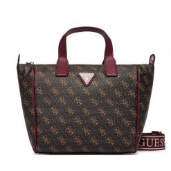 Torebka Guess. Brązowe torebki klasyczne damskie Guess, z aplikacjami, bez dodatków. Za 549.99 zł.