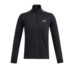 Bluza Under Armour Vanish Cw Half Zip. Czarne bluzy bez kaptura męskie Under Armour, bez wzorów, z elastanu, bez kołnierzyka, bez ramiączek. Za 375.00 zł.