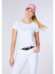 Polo Sylt Koszulka w kolorze białym rozmiar: XXL. Białe bluzki damskie Polo Sylt, xxl, bez wzorów, z bawełny, bez kołnierzyka, bez ramiączek. Za 73.93 zł.