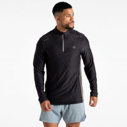 Bluza turystyczna męska Power Up. Czarne bluzy bez kaptura męskie Dare 2b, m. W wyprzedaży za 179.99 zł.